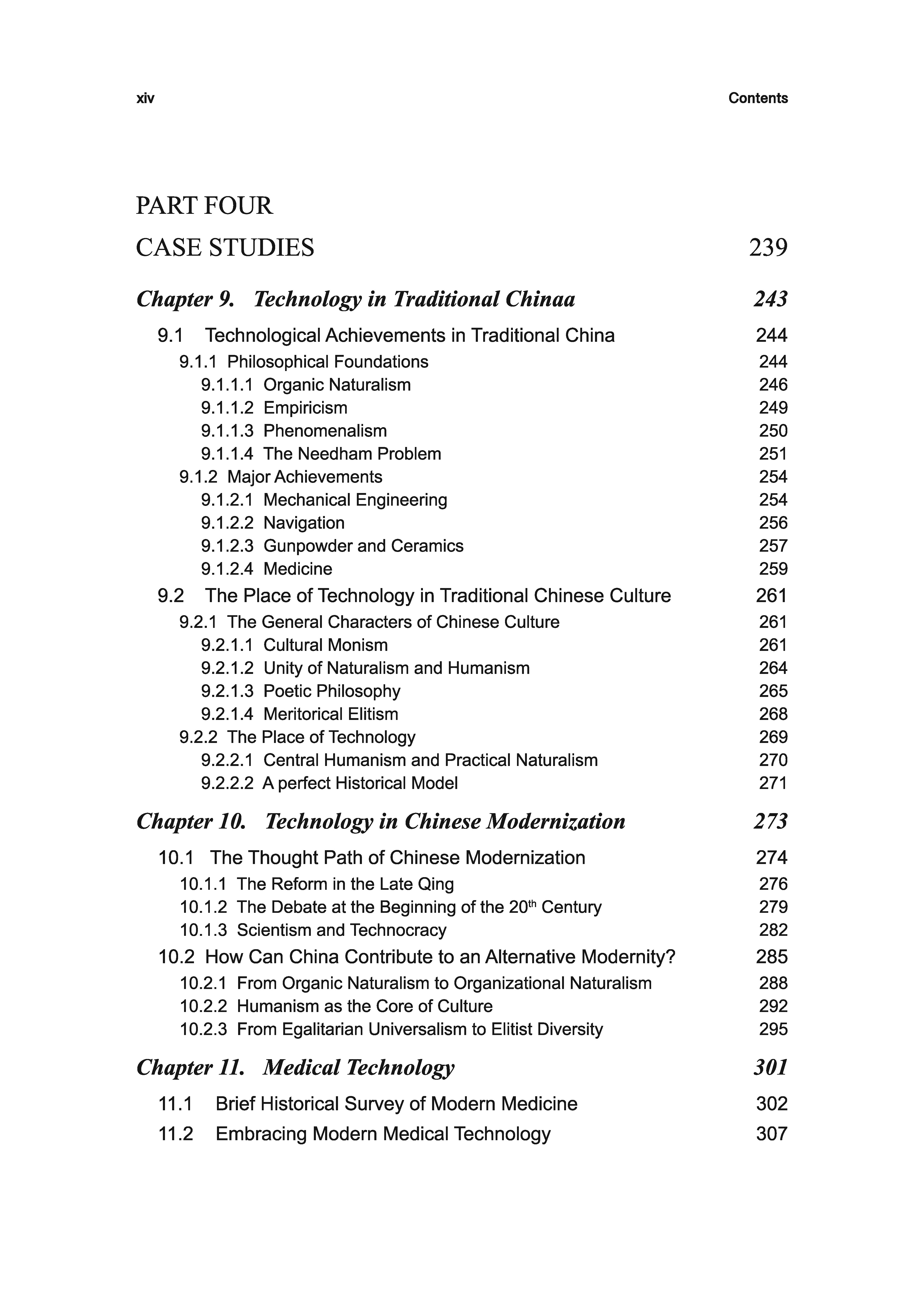 Technology in an Alternative Modernity — contents page