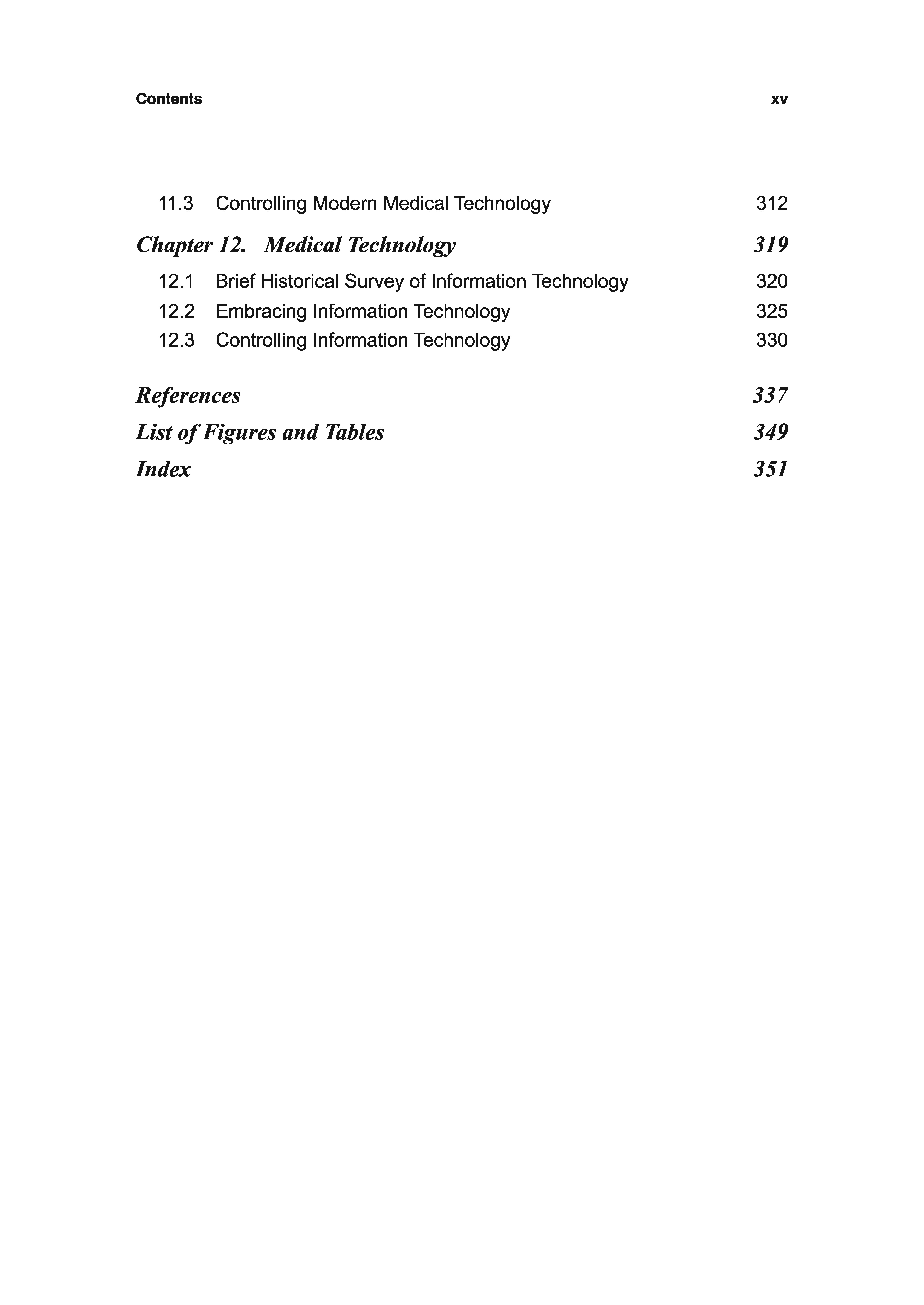 Technology in an Alternative Modernity — contents page